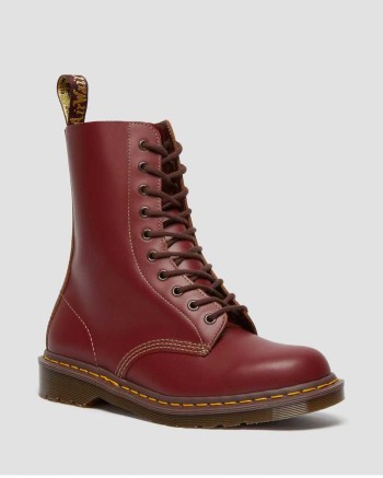 Dr Martens 1490 Vintage Made In England Mid Calf Cizmy Panske Bordove | 6170-QYUCT
